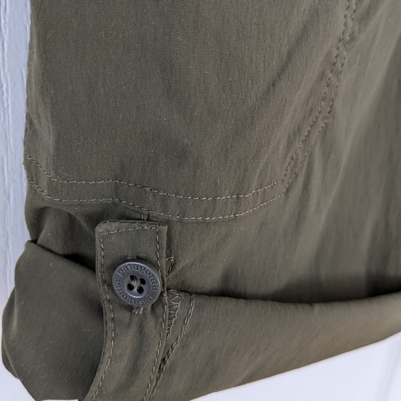 PATAGONIA roll up cargo light weight trail hiking shorts khaki green size 10 @Z - Picture 5 of 11